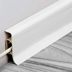 Schlussverkauf 🌟 BAUHAUS LOGOCLIC Kabelkanalleiste Weiß, 2,5 M X 22,5 Mm X 50 Mm ⭐