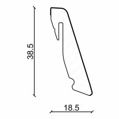 Billig ❤️ BAUHAUS Profiles And More Sockelleiste FU147H Buche Exquisit 2,4 M X 18,5 Mm X 38,5 Mm, Gerade 😍 -Bodenverlegebedarf Verkäufe 12 2540