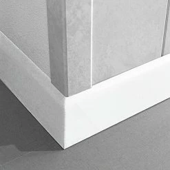 Bestpreis 🌟 BAUHAUS LOGOCLIC Fußleiste K 58 Uni Weiß 2,6 M X 10 Mm X 58 Mm 😉