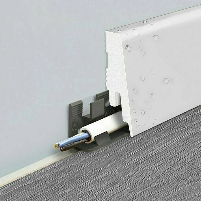 Bester Verkauf 😉 BAUHAUS LOGOCLIC Sockelleiste K58 C Weiß 2,4 M X 18 Mm X 58 Mm, Gerade 🔥 1 Bester Verkauf 😉 BAUHAUS LOGOCLIC Sockelleiste K58 C Weiß 2,4 M X 18 Mm X 58 Mm, Gerade 🔥