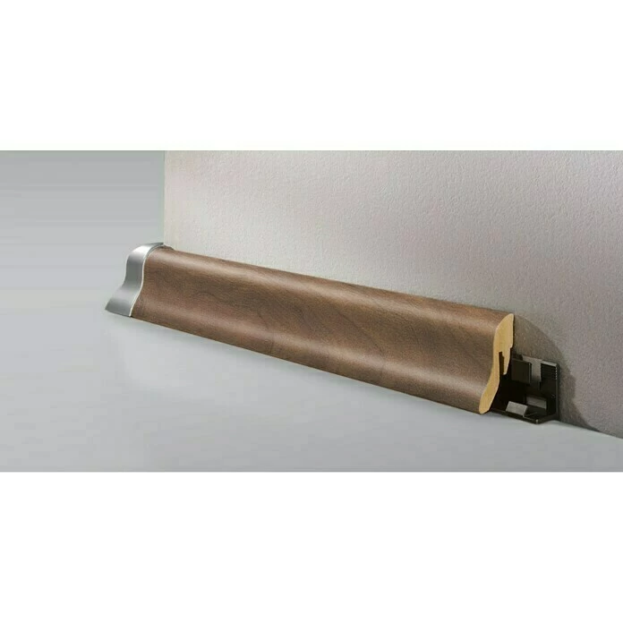 Billig 👍 BAUHAUS LOGOCLIC Sockelleiste K40 Nussbaum Novara 2,6 M X 22 Mm X 40 Mm, Geschwungen 🧨 1 Billig 👍 BAUHAUS LOGOCLIC Sockelleiste K40 Nussbaum Novara 2,6 M X 22 Mm X 40 Mm, Geschwungen 🧨