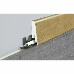 Brandneu 🔥 BAUHAUS LOGOCLIC Sockelleiste K58 C Lucky Star 2,4 M X 18 Mm X 58 Mm, Gerade 🎁