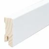 Budget 🥰 BAUHAUS Sockelleiste 2,4 M X 1,6 Cm X 4 Cm, Nadelholz, Weiß Lackiert ❤️