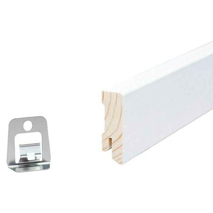 Budget 🥰 BAUHAUS Sockelleiste 2,4 M X 1,6 Cm X 4 Cm, Nadelholz, Weiß Lackiert ❤️ 4 Budget 🥰 BAUHAUS Sockelleiste 2,4 M X 1,6 Cm X 4 Cm, Nadelholz, Weiß Lackiert ❤️ – Bild 4