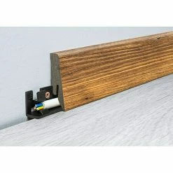 Brandneu ⭐ BAUHAUS LOGOCLIC Aquaprotect Sockelleiste Edition K58 Bona Oak 2,6 M X 18 Mm X 58 Mm, Gerade 💯