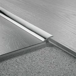 Auslauf 🔔 BAUHAUS LOGOCLIC Übergangsprofil 110 Edelstahl Glänzend, 0,9 M X 30 Mm X 3,5 Mm, Montageart: Kleben, Ungelocht 🎁