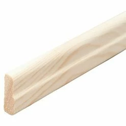 Brandneu 😉 BAUHAUS Sockelleiste 2,4 M X 0,7 Cm X 2,3 Cm, Kiefer, Unbehandelt ✔️
