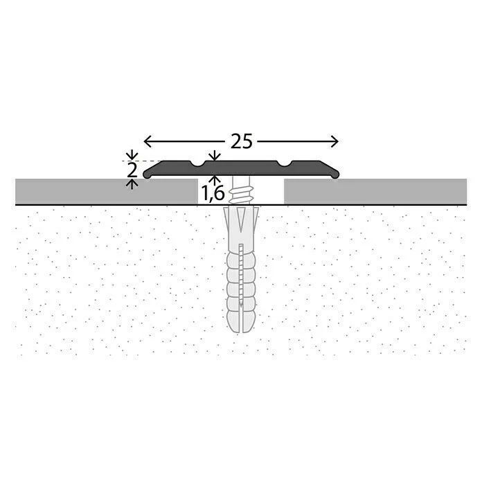 Blitzangebot 😍 BAUHAUS LOGOCLIC Übergangsprofil 133 Sahara, 1 M X 25 Mm X 2 Mm, Montageart: Schrauben 😀 2 Blitzangebot 😍 BAUHAUS LOGOCLIC Übergangsprofil 133 Sahara, 1 M X 25 Mm X 2 Mm, Montageart: Schrauben 😀 – Bild 2