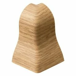 Blitzangebot 🌟 BAUHAUS LOGOCLIC Außenecke K40 Eiche Struktur, 2 Stk., Geeignet Für: Sockelleiste K40 ✔️