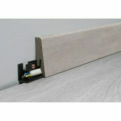 Am billigsten 👍 BAUHAUS LOGOCLIC Aquaprotect Sockelleiste K58 Grace 2,6 M X 18 Mm X 58 Mm, Gerade ⭐