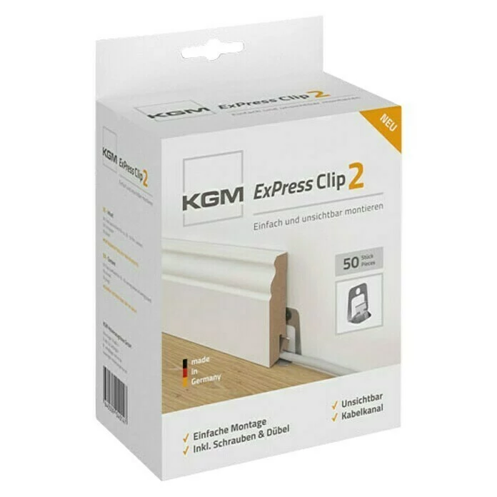 Am billigsten 😉 BAUHAUS Leistenclip ExPress Clip 2 50 Stk. 🎉 2 Am billigsten 😉 BAUHAUS Leistenclip ExPress Clip 2 50 Stk. 🎉 – Bild 2