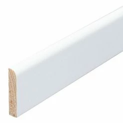 Billig ⌛ BAUHAUS Sockelleiste 2,4 M X 0,6 Cm X 2,8 Cm, Nadelholz, Weiß Lackiert 🥰