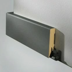 Top 10 💯 BAUHAUS LOGOCLIC Sockelleiste Anthrazit 2,6 M X 80 Mm X 18 Mm, Gerade 👏