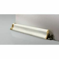 Coupon 🌟 BAUHAUS LOGOCLIC Sockelleiste K40 Eiche Weiß 2,6 M X 22 Mm X 40 Mm, Geschwungen 😉