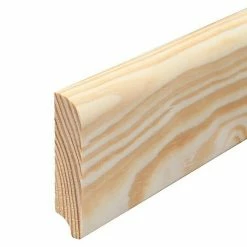 Besorgen 👍 BAUHAUS Profiles And More Sockelleiste 2,4 M X 1,3 Cm X 6 Cm, Kiefer, Unbehandelt 🔔