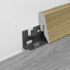 Neu 🎉 BAUHAUS LOGOCLIC Sockelleiste K40 C Hickory Morino 2,6 M X 19 Mm X 40 Mm, Gerade 👍