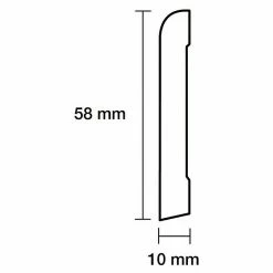 Angebote 🥰 BAUHAUS Sockelleiste Weiß, 2,44 M X 1 Cm X 5,8 Cm, Gerade ❤️ 5 Angebote 🥰 BAUHAUS Sockelleiste Weiß, 2,44 M X 1 Cm X 5,8 Cm, Gerade ❤️ -Bodenverlegebedarf Verkäufe 12 664