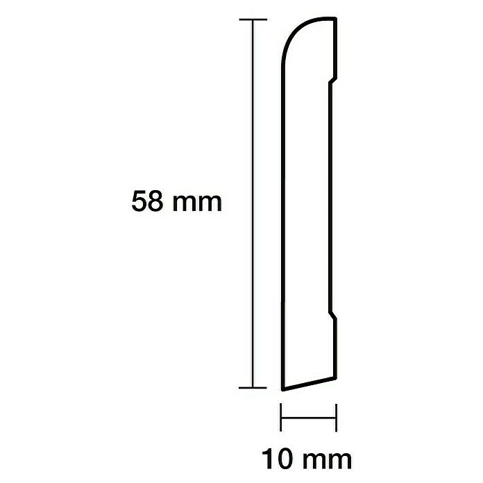 Angebote 🥰 BAUHAUS Sockelleiste Weiß, 2,44 M X 1 Cm X 5,8 Cm, Gerade ❤️ 3 Angebote 🥰 BAUHAUS Sockelleiste Weiß, 2,44 M X 1 Cm X 5,8 Cm, Gerade ❤️ – Bild 3