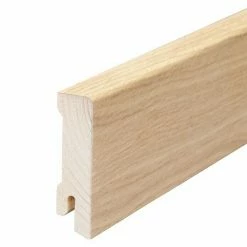 Angebote ✔️ BAUHAUS Profiles And More Sockelleiste Eiche Hell 2,4 M X 1,6 Cm X 5,8 Cm ✔️