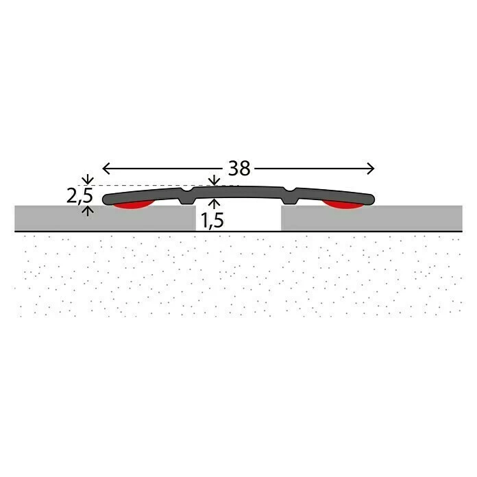 Coupon ⌛ BAUHAUS LOGOCLIC Übergangsprofil 132 Sahara, 1 M X 38 Mm X 2,5 Mm, Montageart: Kleben ⭐ 2 Coupon ⌛ BAUHAUS LOGOCLIC Übergangsprofil 132 Sahara, 1 M X 38 Mm X 2,5 Mm, Montageart: Kleben ⭐ – Bild 2