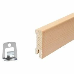 Großhandel 💯 BAUHAUS Sockelleiste Buche 2,4 M X 1,6 Cm X 5,8 Cm 🎁 -Bodenverlegebedarf Verkäufe 12 684