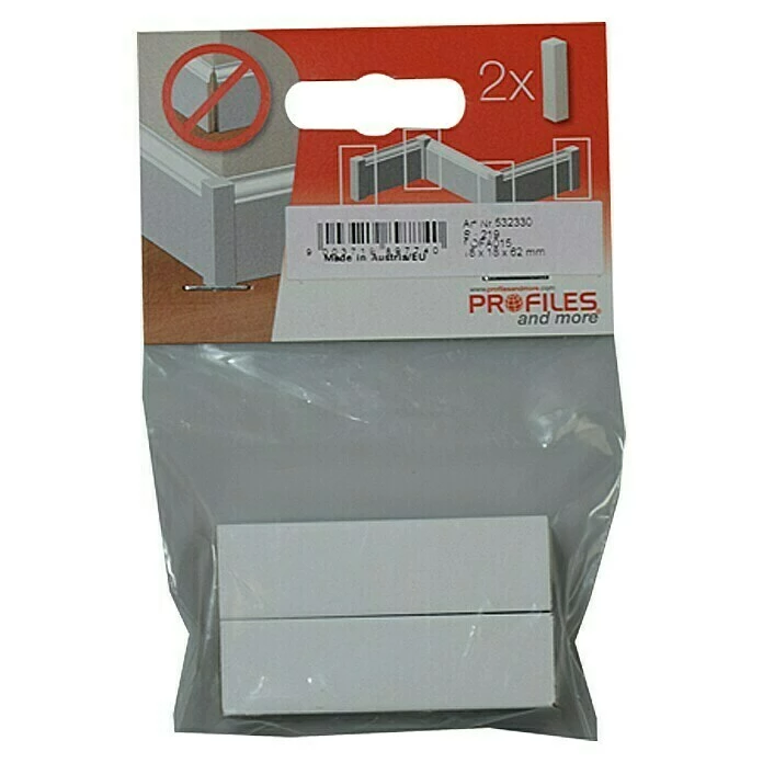 Bestpreis 👍 BAUHAUS Profiles And More Eckstäbchen 18 X 18 X 62 Mm, Weiß, 2 Stk. 🎁 2 Bestpreis 👍 BAUHAUS Profiles And More Eckstäbchen 18 X 18 X 62 Mm, Weiß, 2 Stk. 🎁 – Bild 2