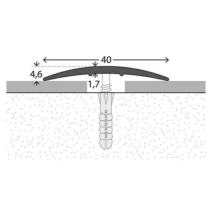 Rabatt 💯 BAUHAUS LOGOCLIC Übergangsprofil 136 Sahara, 1 M X 40 Mm X 4,6 Mm, Montageart: Schrauben ❤️ 2 Rabatt 💯 BAUHAUS LOGOCLIC Übergangsprofil 136 Sahara, 1 M X 40 Mm X 4,6 Mm, Montageart: Schrauben ❤️ – Bild 2