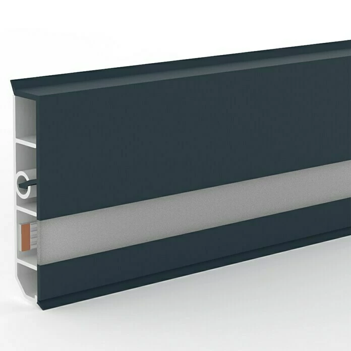 Coupon 👏 BAUHAUS Deckprofil Cubica LS80 Light Down Anthrazit, 2,5 M X 19 Mm X 80 Mm 🔔 1 Coupon 👏 BAUHAUS Deckprofil Cubica LS80 Light Down Anthrazit, 2,5 M X 19 Mm X 80 Mm 🔔