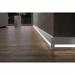 Beste Bewertungen von 👍 BAUHAUS Deckprofil Cubica LS80 Light Down Aluminium, 2,5 M X 19 Mm X 80 Mm 🧨 -Bodenverlegebedarf Verkäufe 12 761