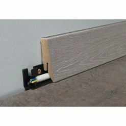 Brandneu 👍 BAUHAUS MyStyle Sockelleiste K58 C Anvil Oak 2,6 M X 18 Mm X 58 Mm, Gerade 🧨