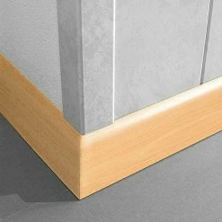 Am billigsten 🌟 BAUHAUS LOGOCLIC Fußleiste K 58 Buche 2,6 M X 10 Mm X 58 Mm 🌟