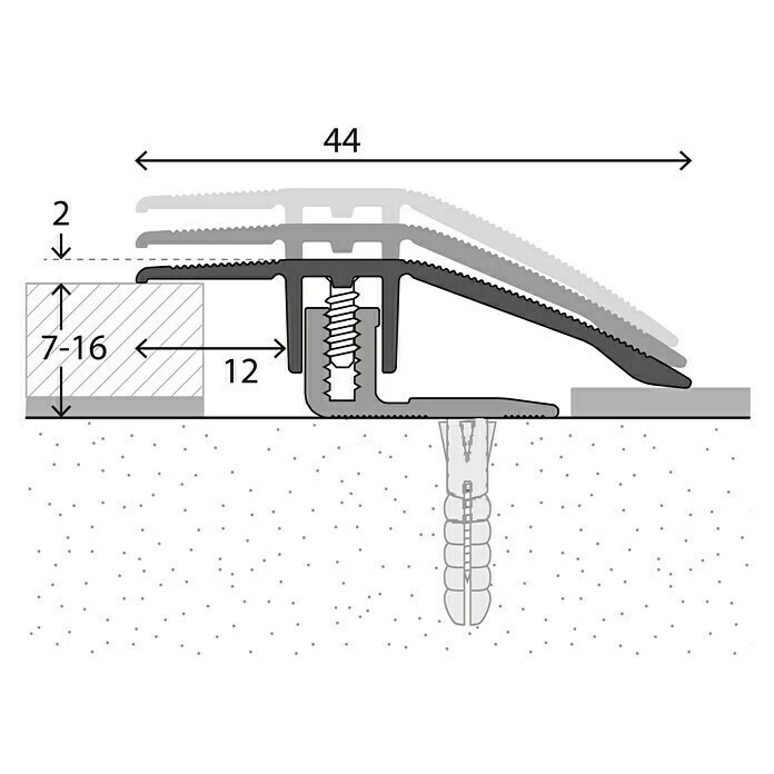 Bestes Angebot 😀 BAUHAUS LOGOCLIC Anpassprofil 221 Gold, 0,9 M X 44 Mm, Montageart: Schrauben ⌛ 2 Bestes Angebot 😀 BAUHAUS LOGOCLIC Anpassprofil 221 Gold, 0,9 M X 44 Mm, Montageart: Schrauben ⌛ – Bild 2