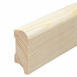 Auslauf 👍 BAUHAUS Sockelleiste 2,4 M X 2,2 Cm X 5,8 Cm, Kiefer, Unbehandelt 💯