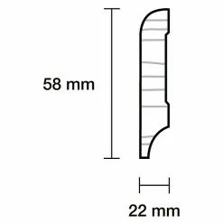 Auslauf 👍 BAUHAUS Sockelleiste 2,4 M X 2,2 Cm X 5,8 Cm, Kiefer, Unbehandelt 💯 5 Auslauf 👍 BAUHAUS Sockelleiste 2,4 M X 2,2 Cm X 5,8 Cm, Kiefer, Unbehandelt 💯 -Bodenverlegebedarf Verkäufe 12 945