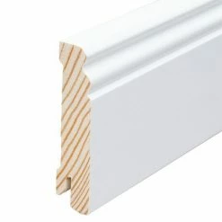 Neu 🤩 BAUHAUS Sockelleiste Weiß, 2,4 M X 1,8 Cm X 8 Cm, Profiliert 😉