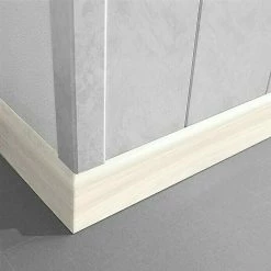 Aktion 🎉 BAUHAUS LOGOCLIC Fußleiste K 58 Buche Donau 2,6 M X 10 Mm X 58 Mm 🔔