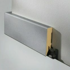 Bestes Angebot 👍 BAUHAUS LOGOCLIC Sockelleiste Edelstahl 2,6 M X 80 Mm X 18 Mm, Gerade 😉