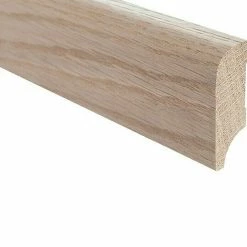 Bestpreis 😍 BAUHAUS Loevi Sockelleiste Eiche Weiß Geölt 2,4 M X 22 Mm X 58 Mm ❤️