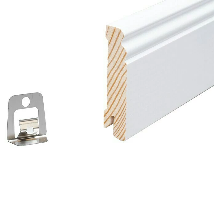 Neu 🤩 BAUHAUS Sockelleiste Weiß, 2,4 M X 1,8 Cm X 8 Cm, Profiliert 😉 4 Neu 🤩 BAUHAUS Sockelleiste Weiß, 2,4 M X 1,8 Cm X 8 Cm, Profiliert 😉 – Bild 4